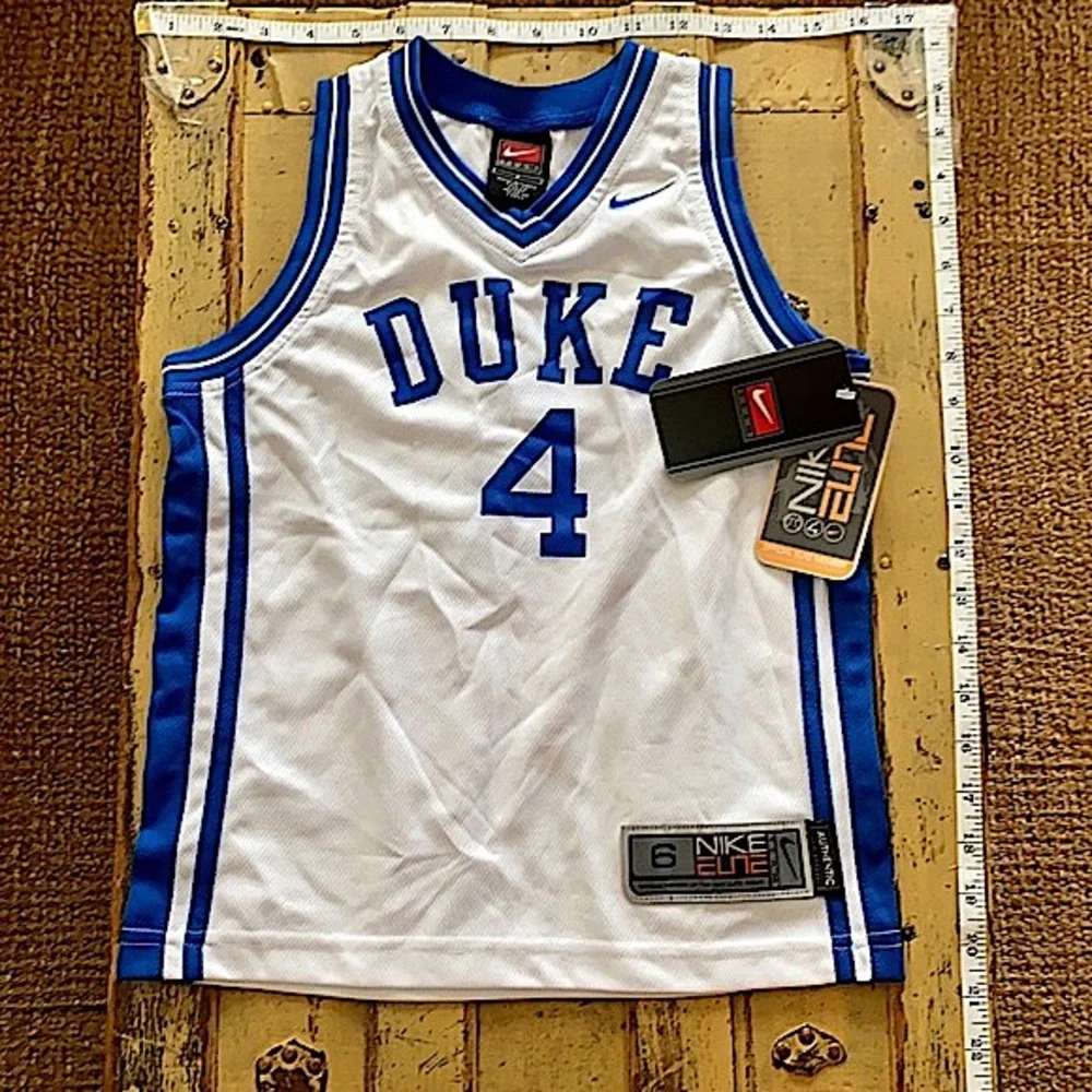 DUKE BASKETBALL JERSEY NIKE TEAM DUKE BLUE DEVILS NWT BASKETBALL JERSEY KIDS 6 - Picture 2 of 10